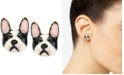 Betsey Johnson Gold-Tone Bulldog Earrings